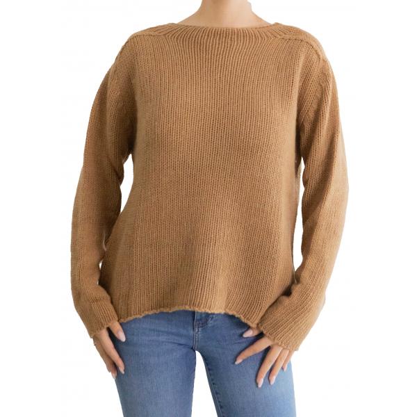 Maglione tinta unita girocollo